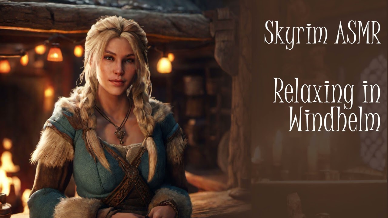 Skyrim ASMR : Relaxing in Candlehearth Hall With a Nord Adventurer
