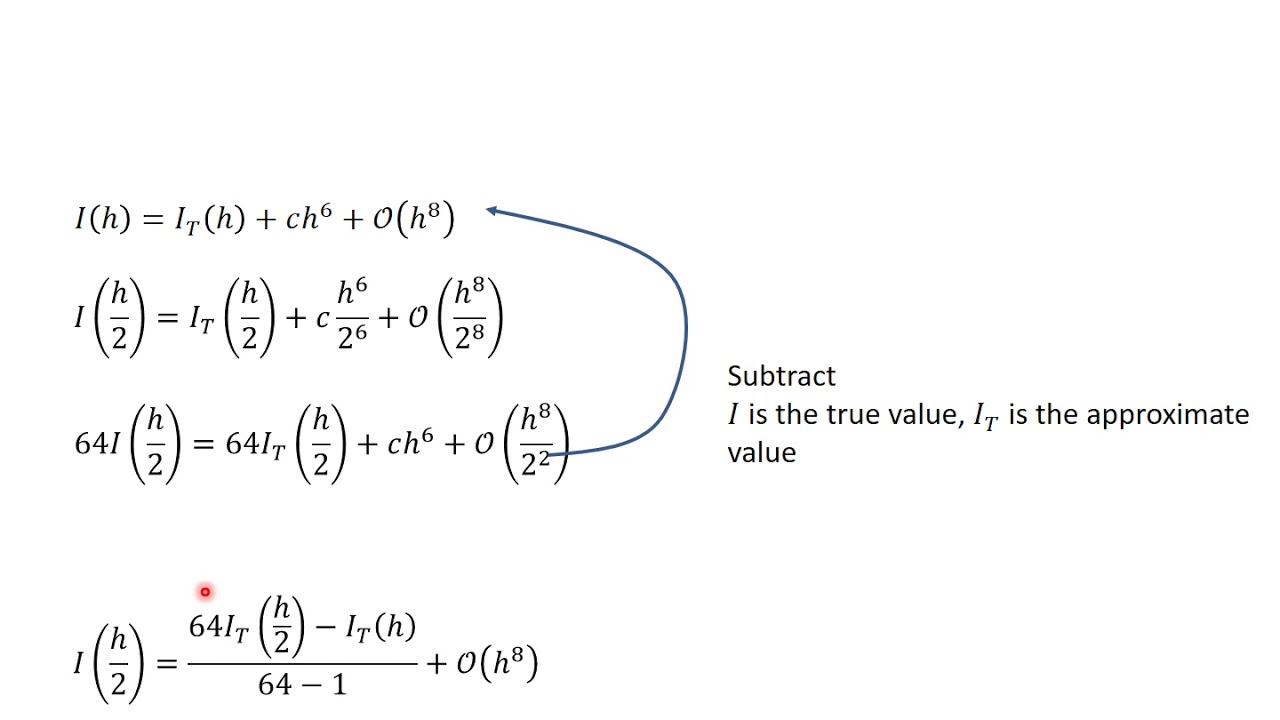 11  Numerical Integration 2 Richardson Extrapolation