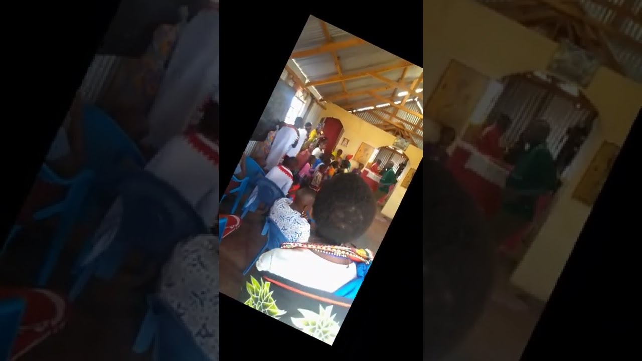 Sunday school of St dioysinus naibor Orthodox Church Nanyuki praising the Lord.