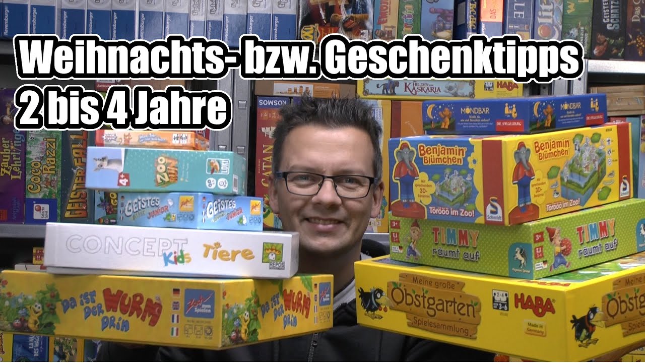 Weihnachten bzw. Geschenktipps 2 bis 4 Jahre