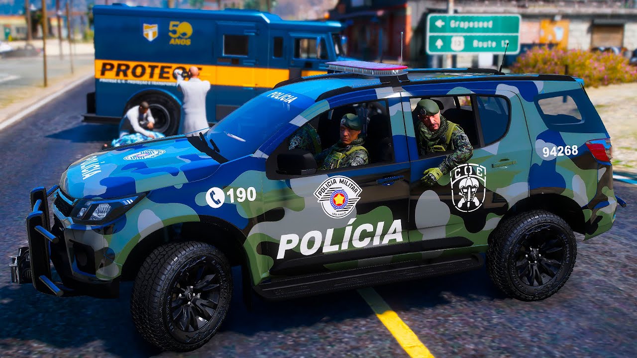 ROUBO A CARRO FORTE - COE | COMANDOS E OPERAÇÕES ESPECIAIS - PMESP | GTA 5 POLICIAL