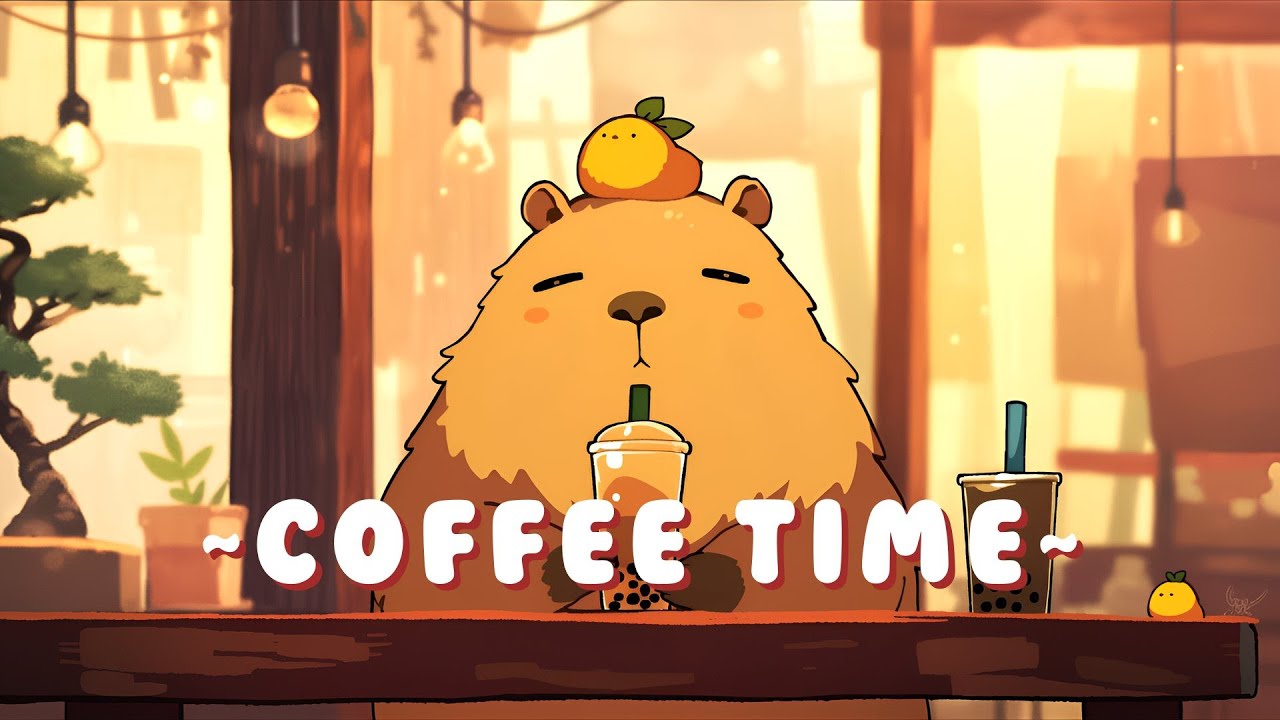 Capybara Beats & Lofi | Calm Music for Focus & Study 🌸 ☕