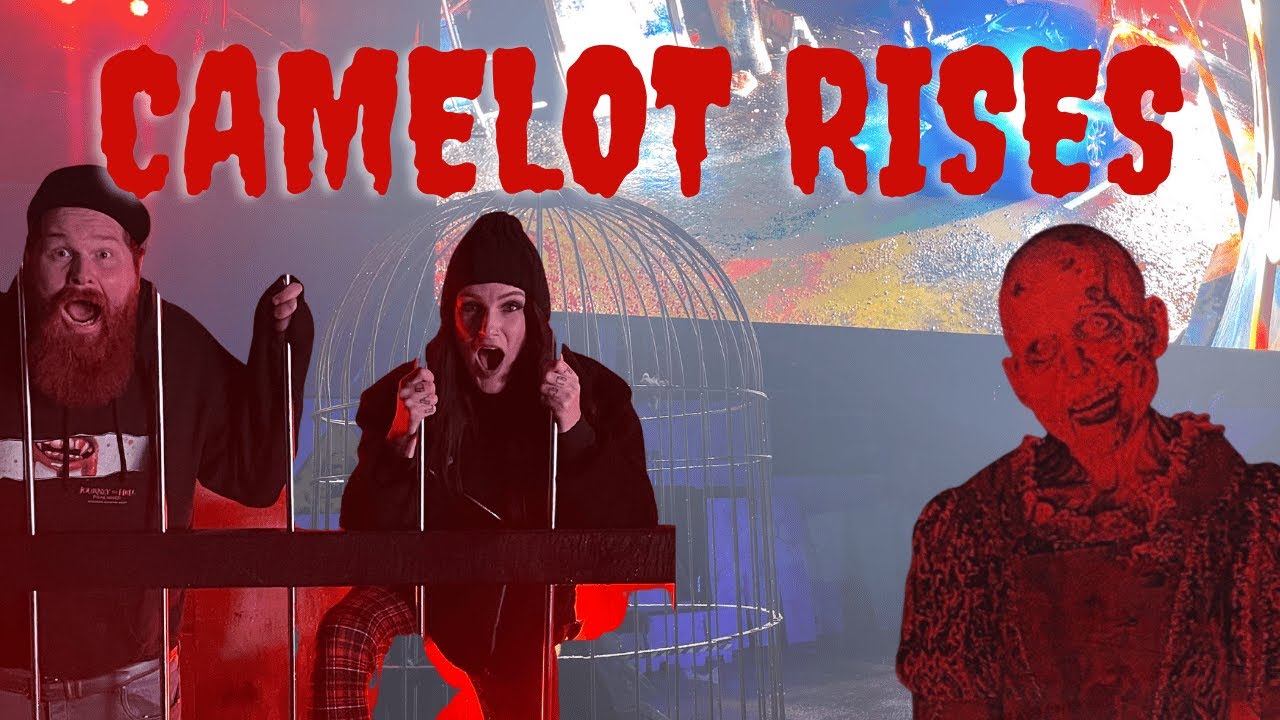 AMBUSHED BY ZOMBIES AT CAMELOT THEME PARK | CAMELOT RISES | DRIVE THROUGH FULL EXPERIENCE VLOG