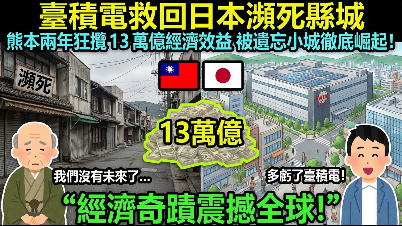 臺積電救回日本瀕死縣城，熊本兩年狂攬 13 萬億經濟效益，被遺忘小城徹底崛起！