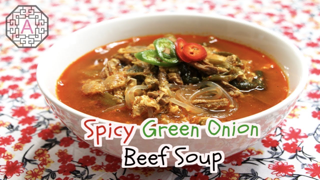 Korean Spicy Green Onion and Beef Soup (파개장, PaGaeJang | Aeri's Kitchen
