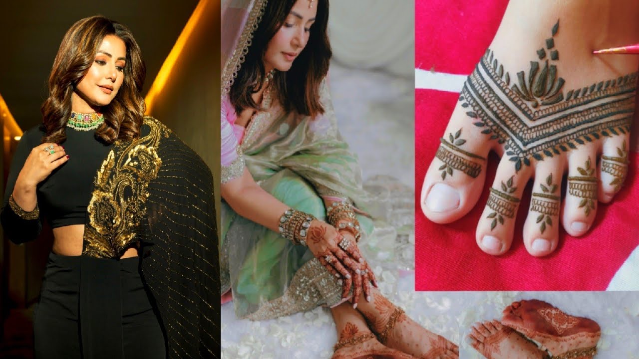 Hina Khan Wedding Mehndi Design/Inspired Bridal Mehndi Design/Leg Mehndi Design /Feet Mehndi design