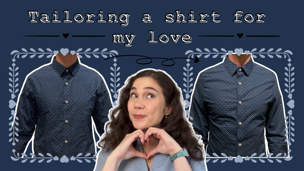 How to Tailor a Men’s Shirt at Home | Easy Fit Alterations + Sustainable Gift Idea