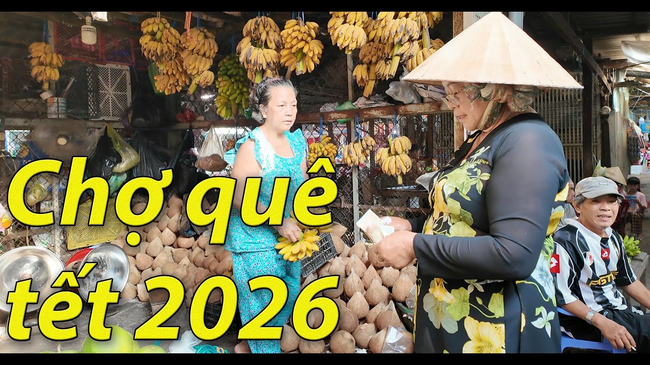 Theo Má 5 đi chợ quê tết 2026 [Nam Việt] Kinh Nước Mặn