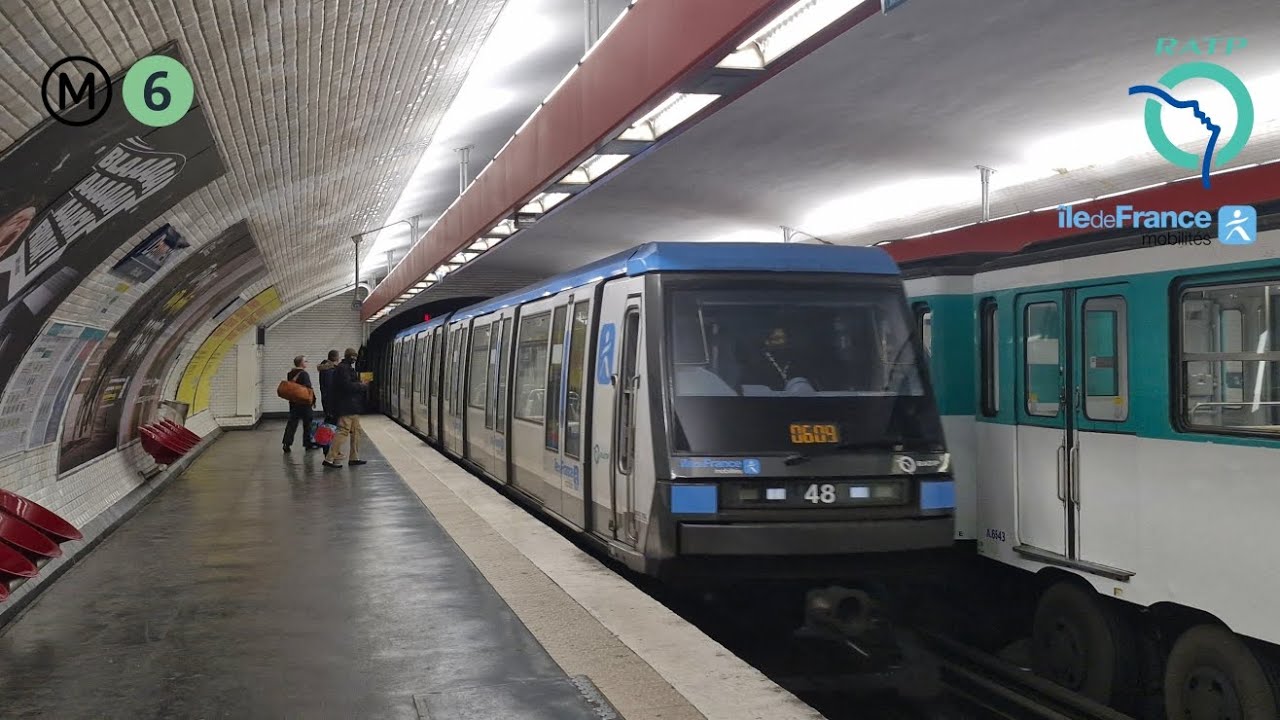 [Métro ligne 6 RATP] Voyage à bord d'un MP89CC IDFM n°48 de Daumesnil à Nationale #ratp #idfm #mp89