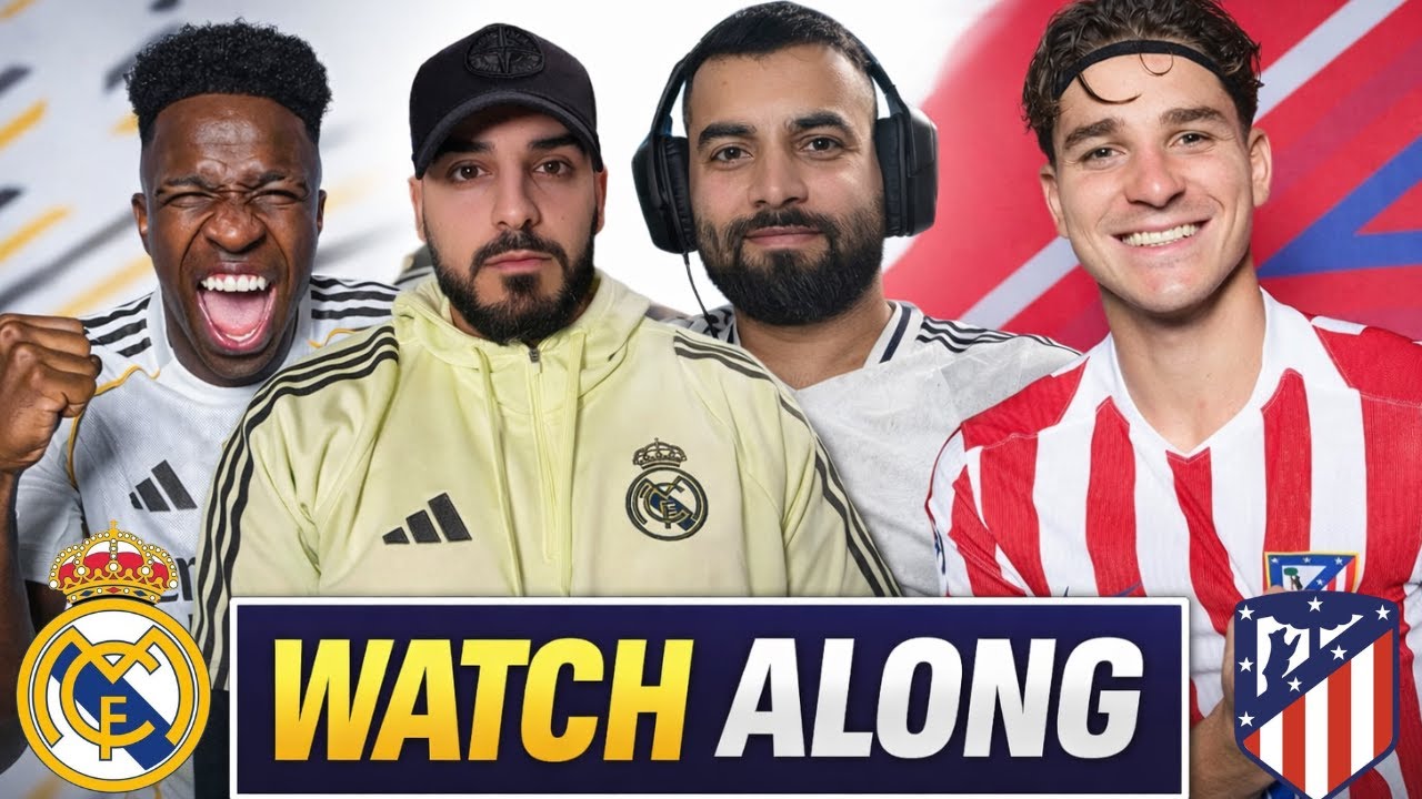 REAL MADRID vs ATLETICO MADRID LIVE WATCHALONG 🤍🔥 | EL DERBI DE MADRID
