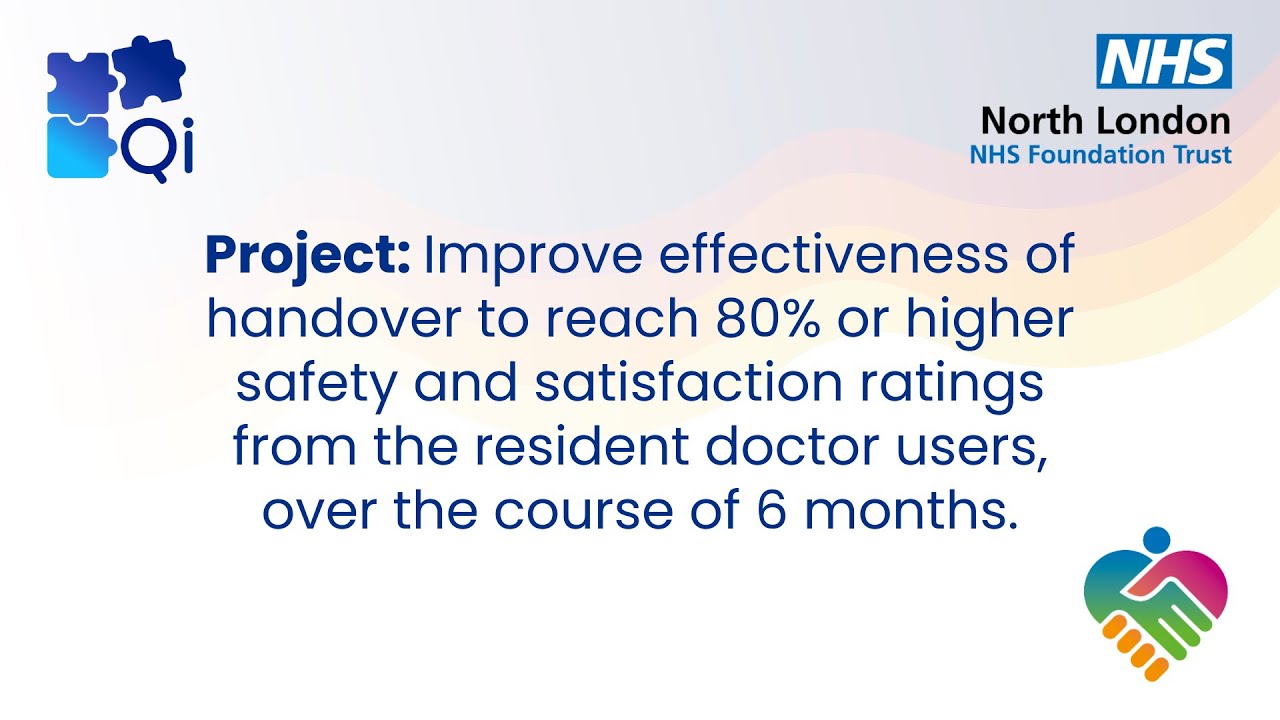 QI Project - Improve the Effectiveness of Medical Handovers in RiO