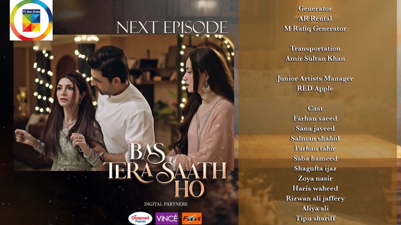Bas Tera Saath Ho Episode 24 | Teaser | Farhan Saeed | Sana Javed | ENG SUB | @TV_Hum_Drama