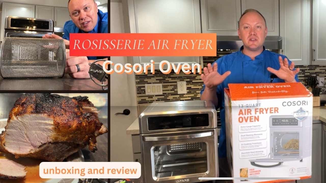 Аэрофритюрница Cosori Rotisserie готовит все быстро, вкусно и с хрустящей корочкой!