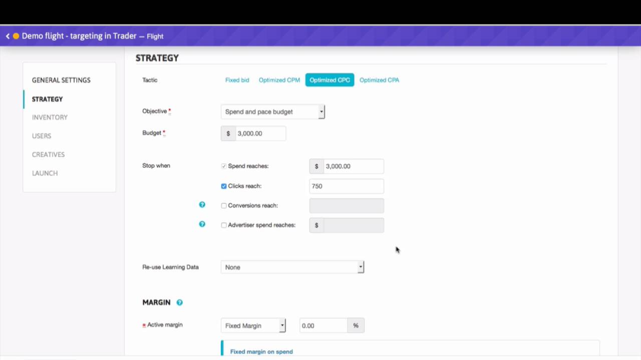 AdGear Trader DSP: Programmatic budgets & bidding strategy