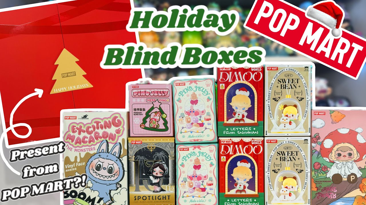 HOLIDAY POPMART BLIND BOXES *♡* DIMOO, PINO JELLY, AND MORE!!