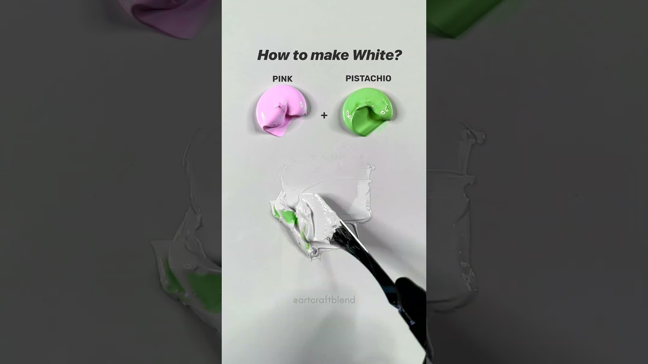 How to Make White Paint? #colormixing #satisfying
