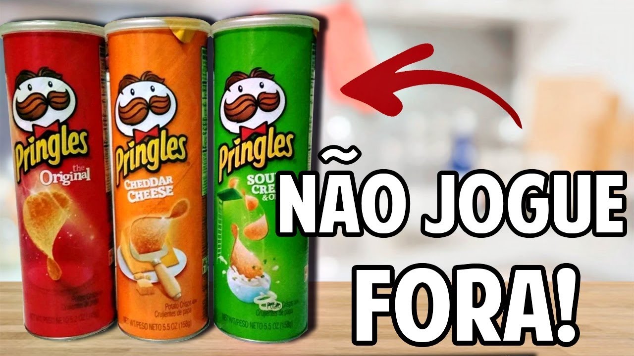 COMO REUTILIZAR LATAS DE BATATA PRINGLES - 5 IDEIAS PARA VOCÊ TESTAR
