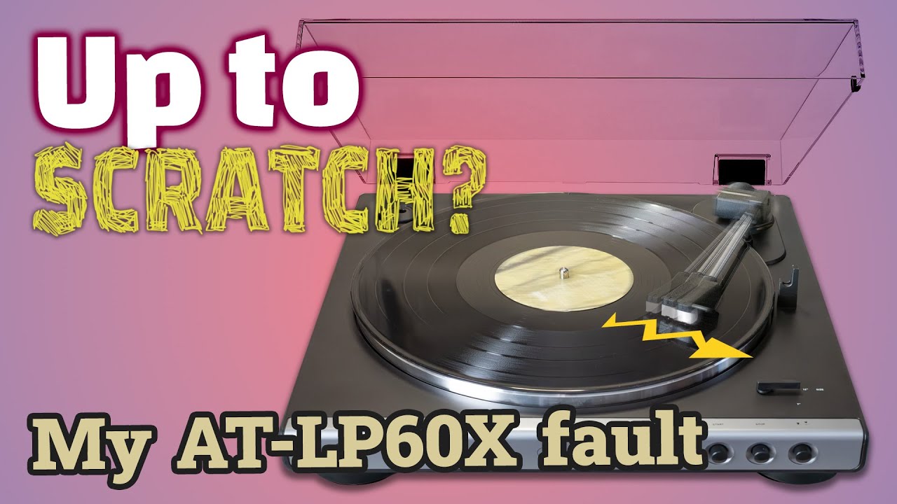 Audio Technica AT-LP60X that drags its stylus across records