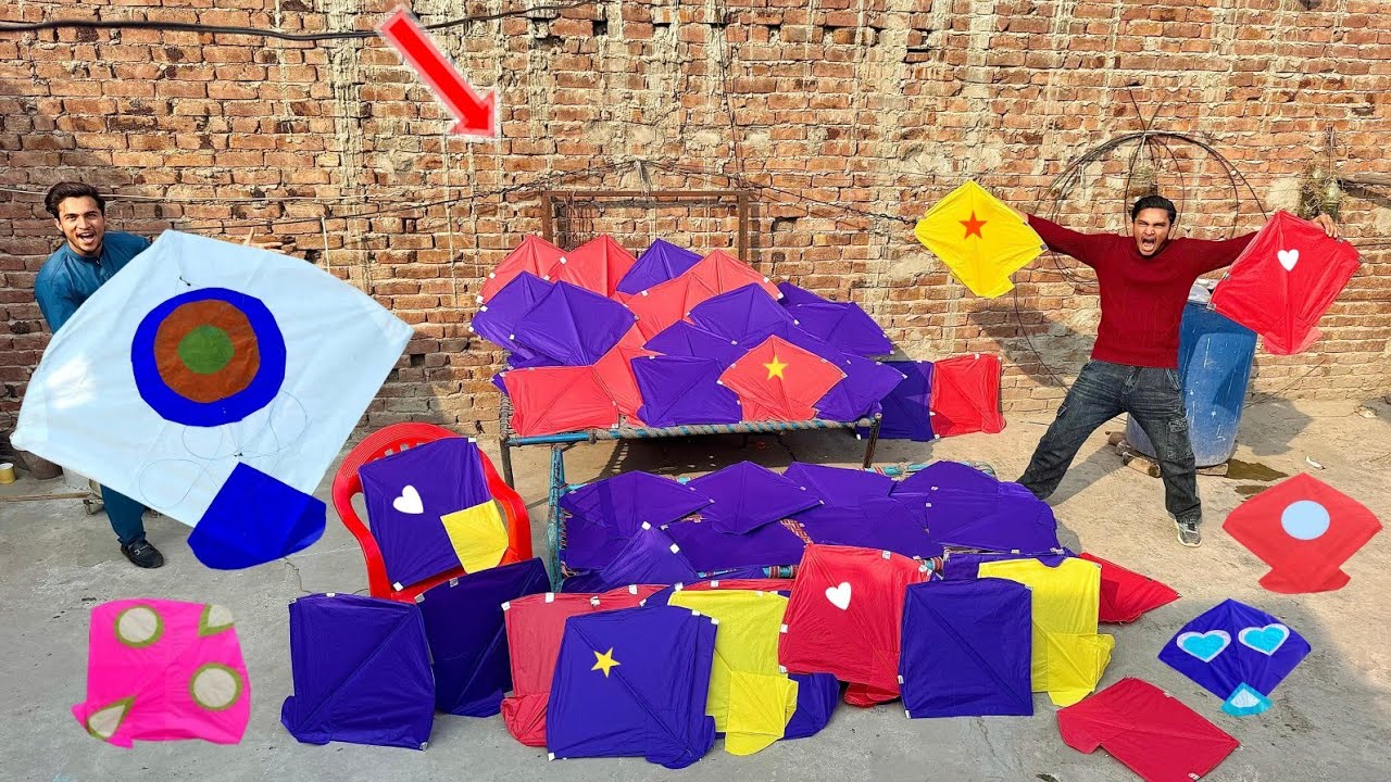 HandMade Make Kite Door | Kite market Visit | Lahore Basant Kite
