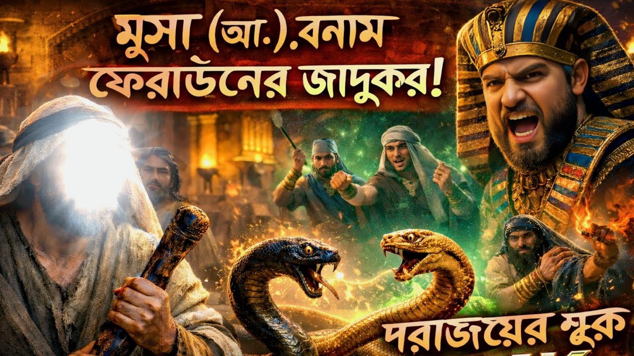 ফেরাউনের আর জাদুকর ? (মুসা) আলাইহি সালাম সংগে কি হয়েছিলো || Lx #Rakiul#