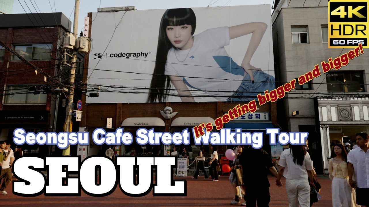 On Sunday, Walking tour of Café Street in Seongsu-dong. Sungsu cafe street is getting bigger.