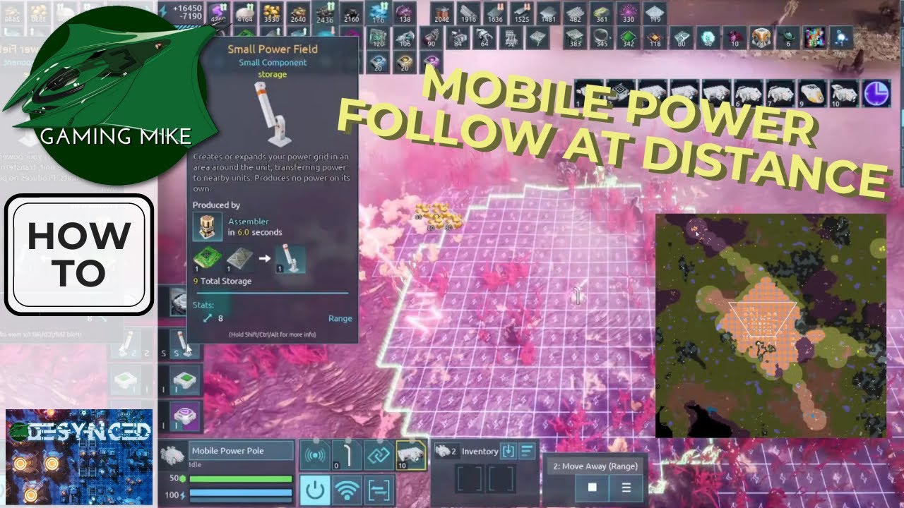 How to Make Units Follow At Distance | Mobile Power Poles | Simple Behavior Script | Desynced
