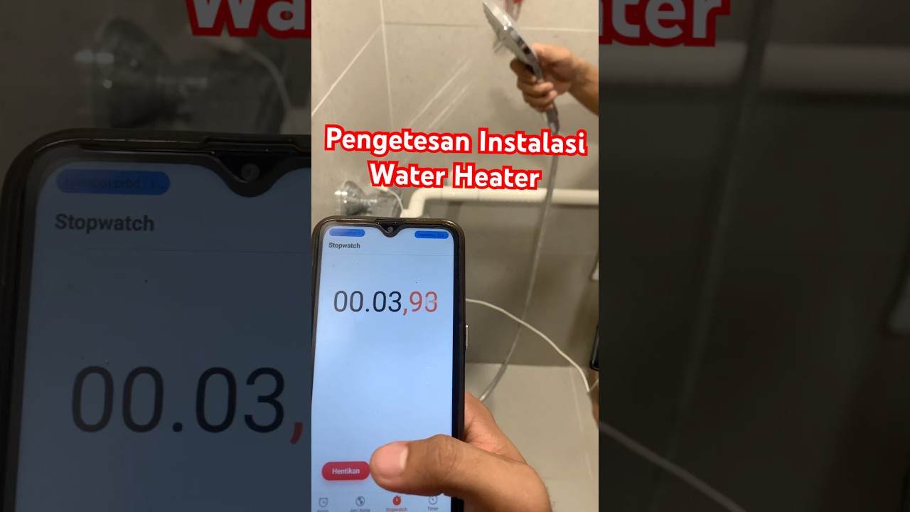 Pengetesan Instalasi Water Heater