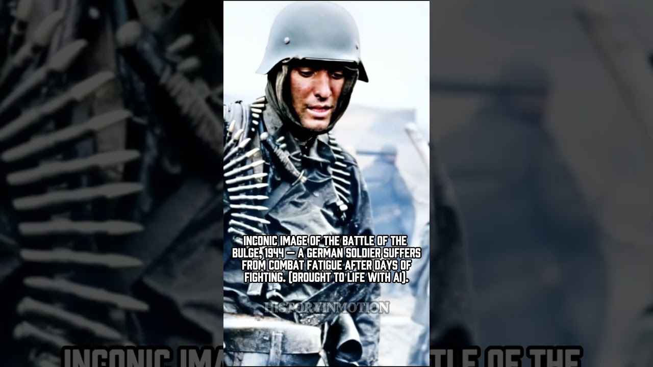 Colorized WW2 Footage:  Shell-Shocked German Soldier (1944)