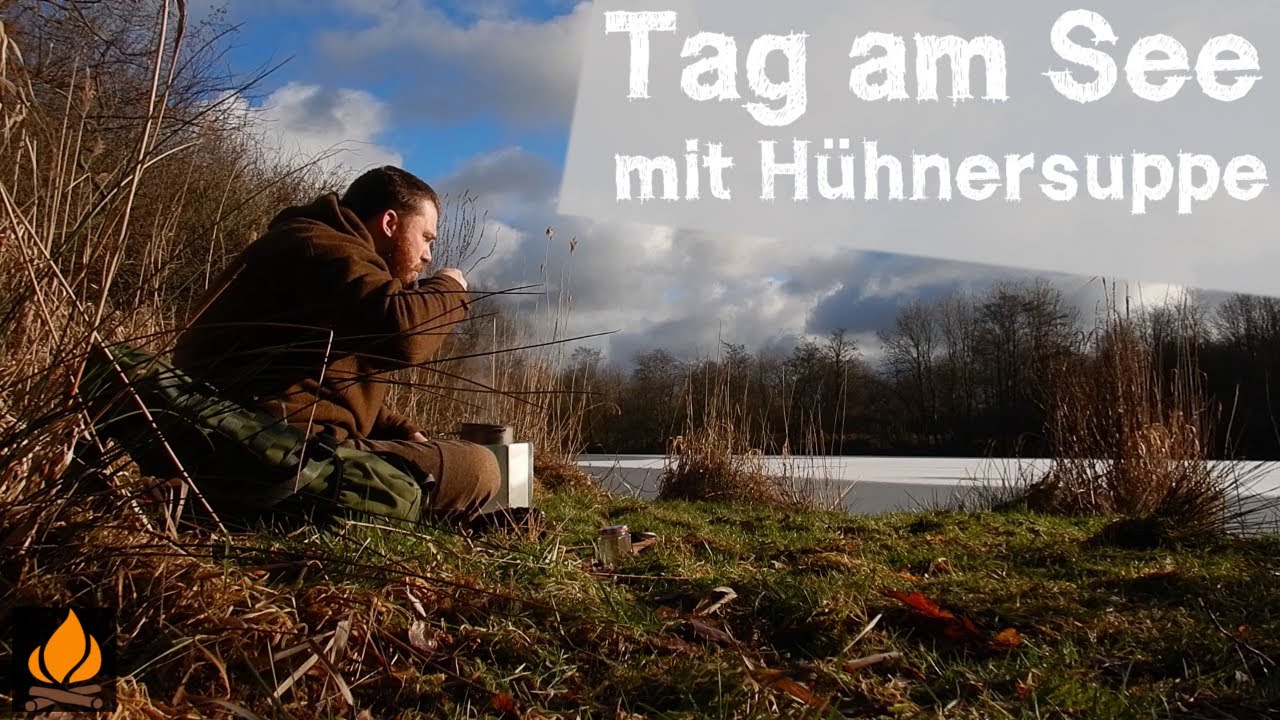 Wintertag am See mit Hühnersuppe vom Hobo Kocher
