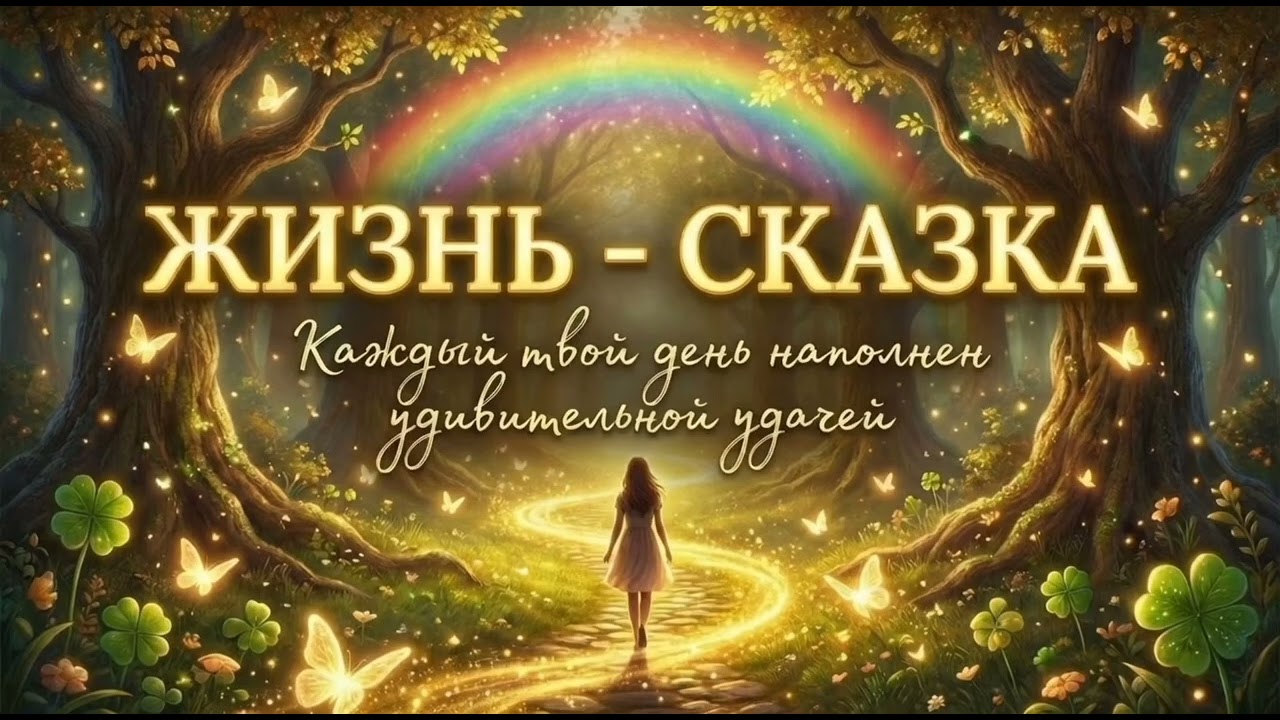 ✨ САБЛИМИНАЛ: ЖИЗНЬ — СКАЗКА ✨Каждый твой день наполнен удивительной удачей 🍀🌈