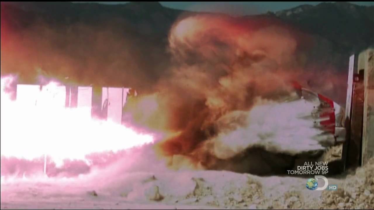 Mythbusters rocket sled