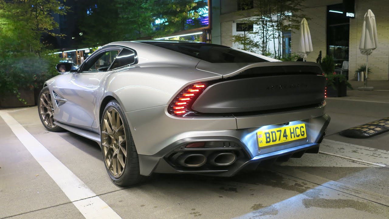 Aston Martin Vanquish 2025 Start Up, Revs, Sound & Accelerations in Warsaw!