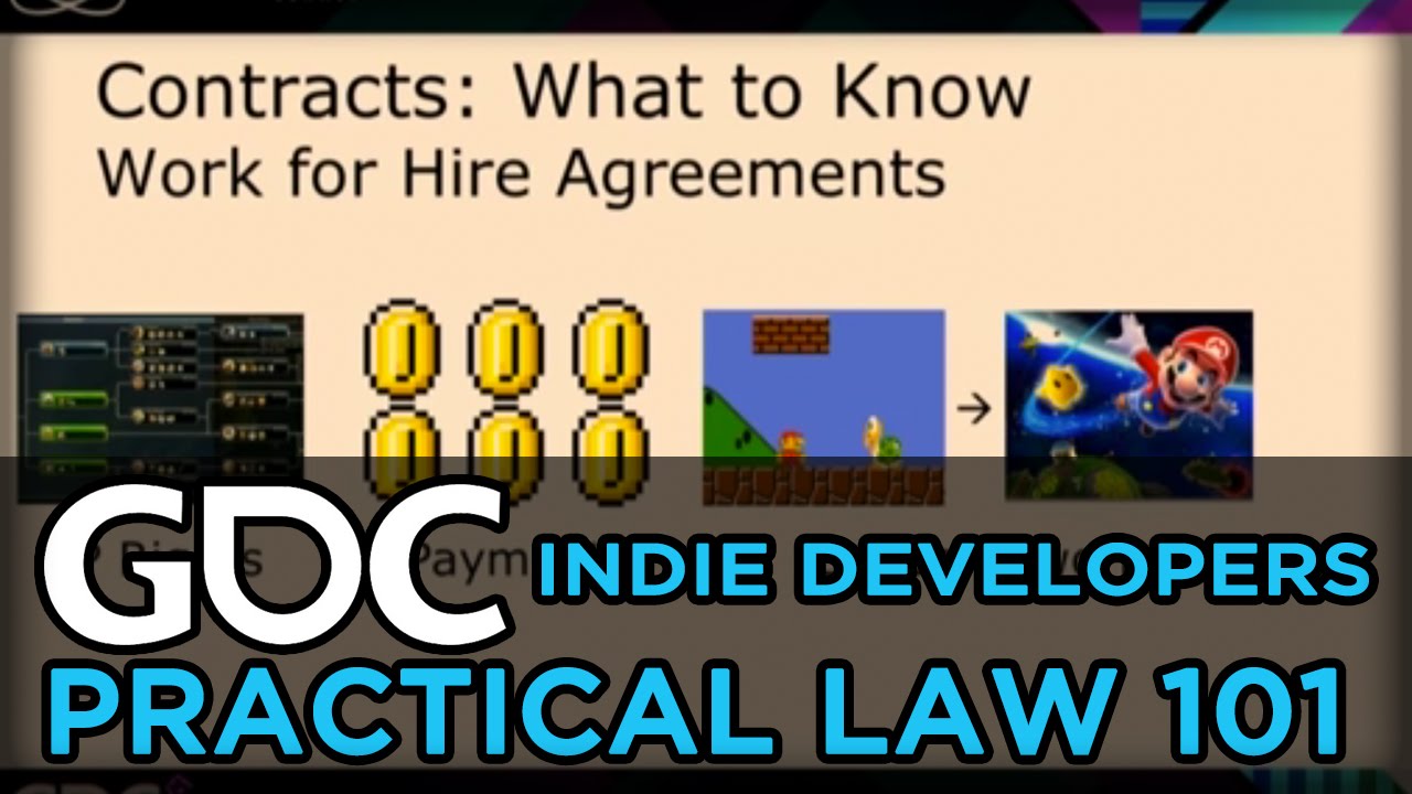 Practical Law 101 For Indie Developers: Not Scary Edition