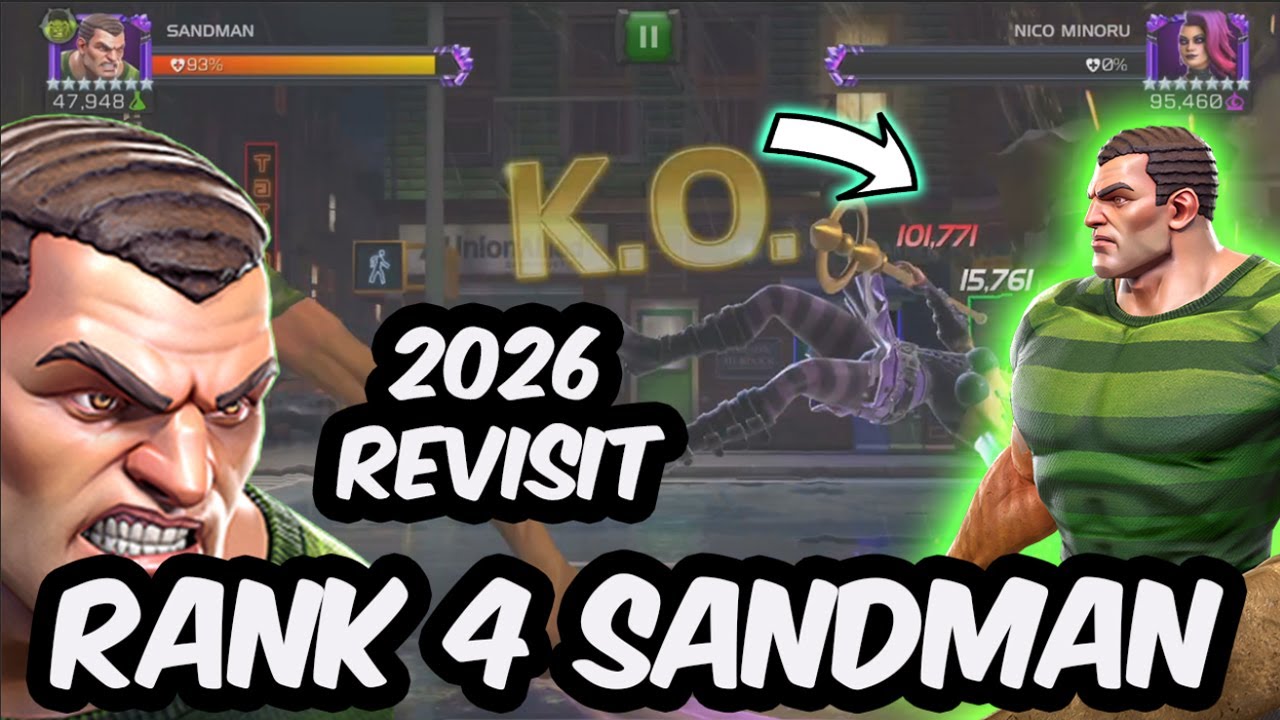 Revisiting Sandman 2026 - 7 Star Rank 4 Gameplay - Deserves A Buff?!? - Marvel Contest of Champions