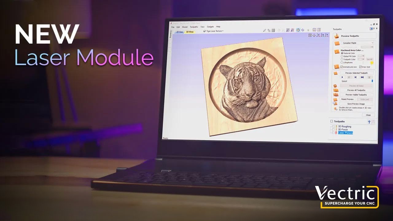 NEW Vectric Laser Module | Vectric Hybrid CNC and Laser Software