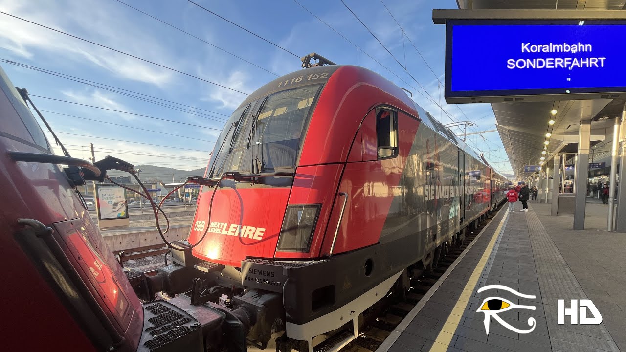 Hbf Graz ÖBB Eröffnung Koralmbahn Impressionen 12.12.25 mit 1116 155-3, 1116 152-0, 1116 200-7