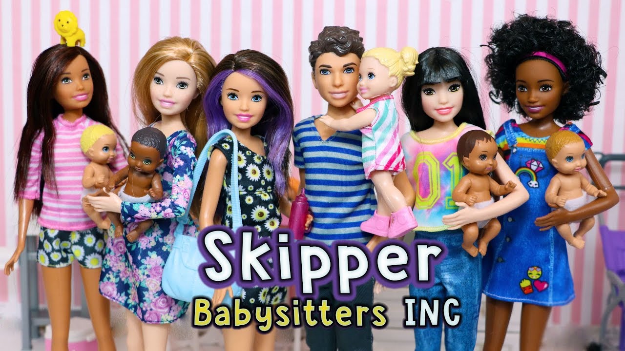 Обзор коллекции кукол и игровых наборов Barbie Skipper Babysitters Inc.
