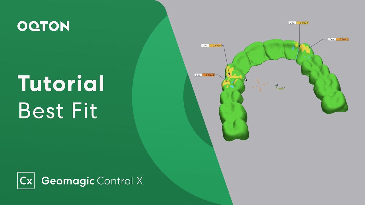 Geomagic Control X – How to automatically align dental 3D scans with Best Fit