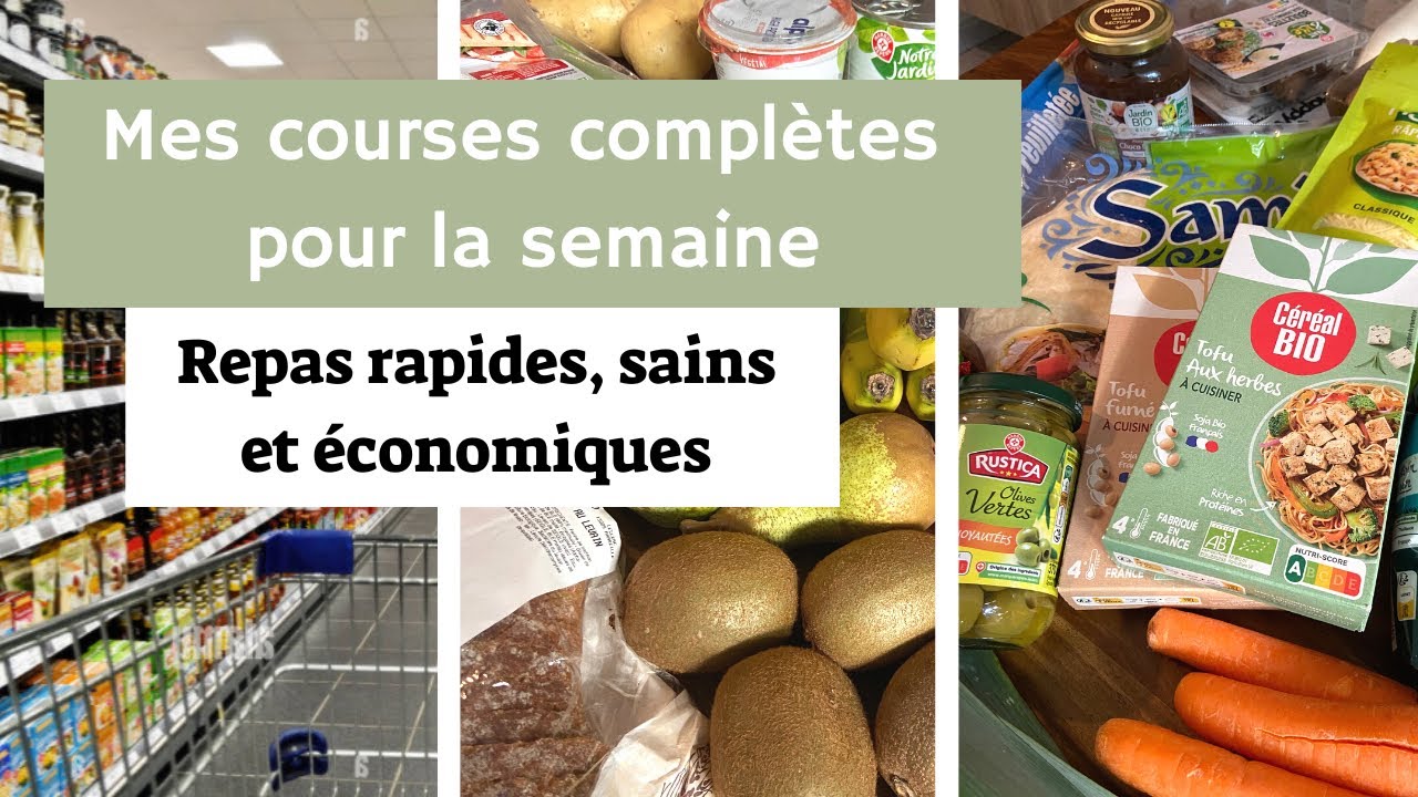 Retour de courses vegan 100% supermarché  | Petit budget malgré l'inflation