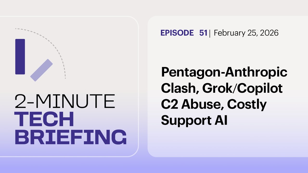 Pentagon-Anthropic Clash, Grok/Copilot C2 Abuse, Costly Support AI | Ep. 51