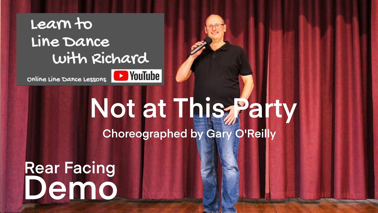 FREESTYLE / REAR FACING DEMO INTERMEDIATE LINE DANCE - Not at This Party