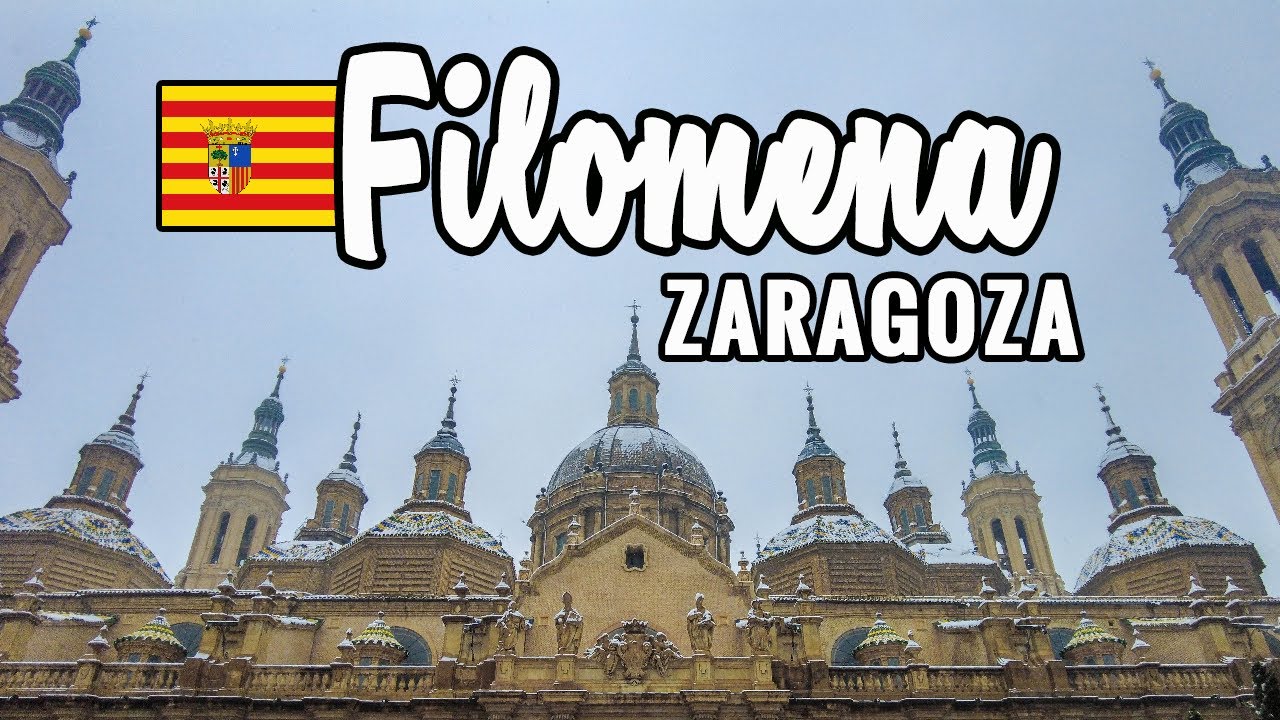 ⛄ NIEVE EN ZARAGOZA 4K ❄️ FILOMENA 2021 - NEVADA BELEN DE PLAZA DEL PILAR