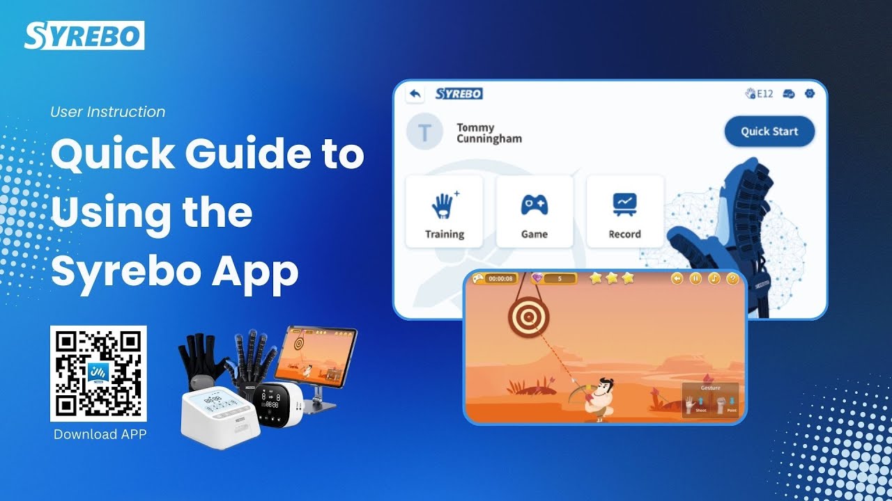 Your Syrebo App Tutorial: Getting Started with #softroboticglove #rehab #smartdevices