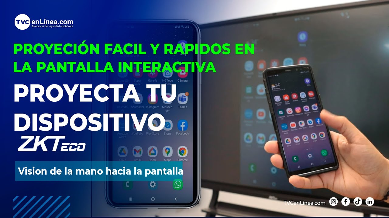 ZKTeco | Proyecta tu dispositivo en la pantalla Interactiva ZKTeco