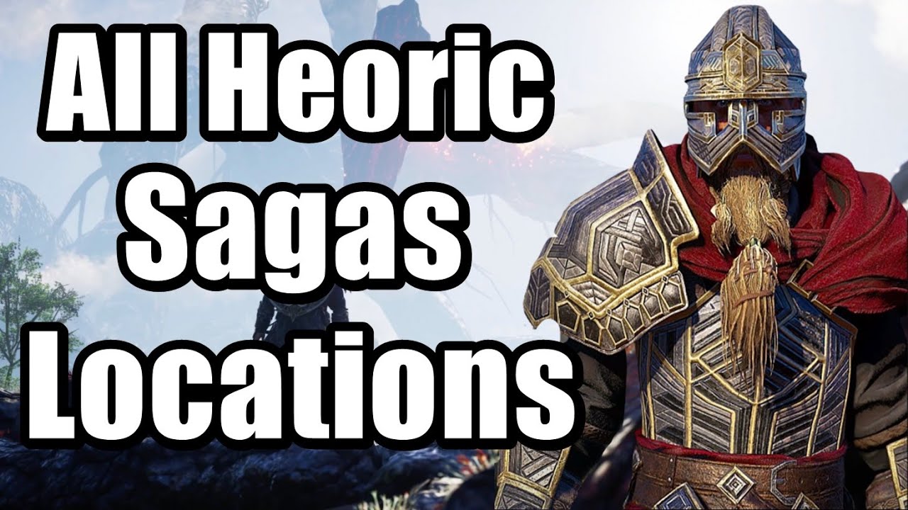 Assassin's Creed Valhalla Dawn Of Ragnarok Heroic Scholar - All Heoric Sagas Locations