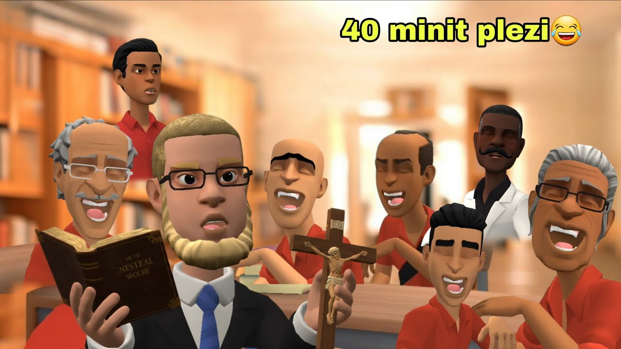 Funny School - Epizòd 13 (Sezon 2 ). Lekòl la chanje faz, Zandolita pa met pyel ankò, 40 minit plezi