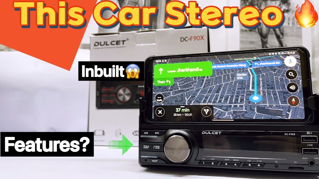 Dulcet DC-F90X⚡️Universal Fit Car Stereo with phone holder| Unboxing and Features Review