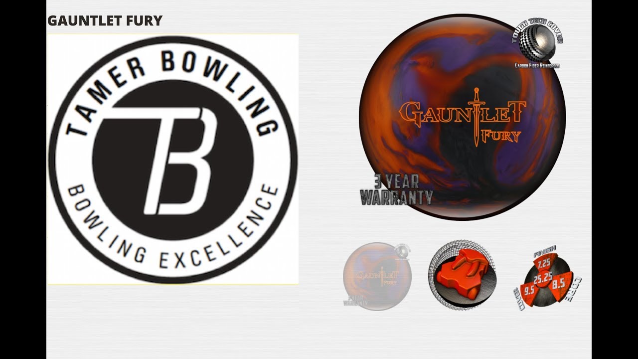 Hammer Gauntlet Fury (4 testers-2 patterns) vs Black Widow Gold by TamerBowling.com