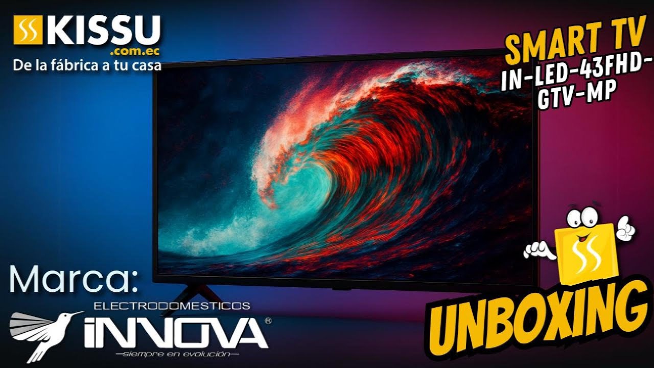 UNBOXING | Smart tv Innova IN-LED-43FHD-GTV-MP 43
