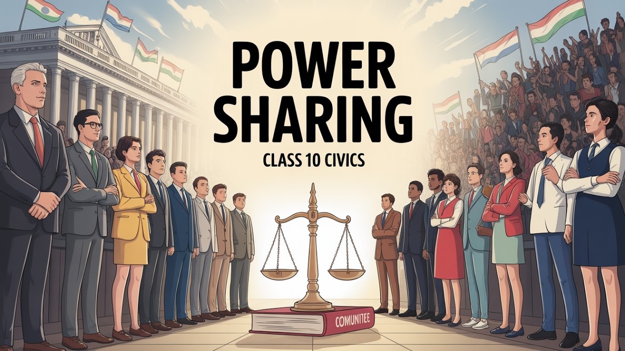 Power Sharing Class 10 in Animation 🔥 | Civics Chapter 1 CBSE | Quick Revision Board 2026)